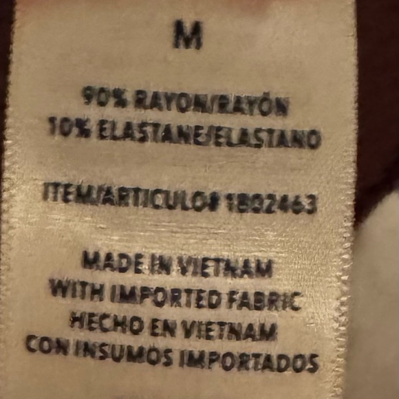 Splendid Brown Ribbed Long Sleeve Stretchy Top - Size M - Picture 4 of 4